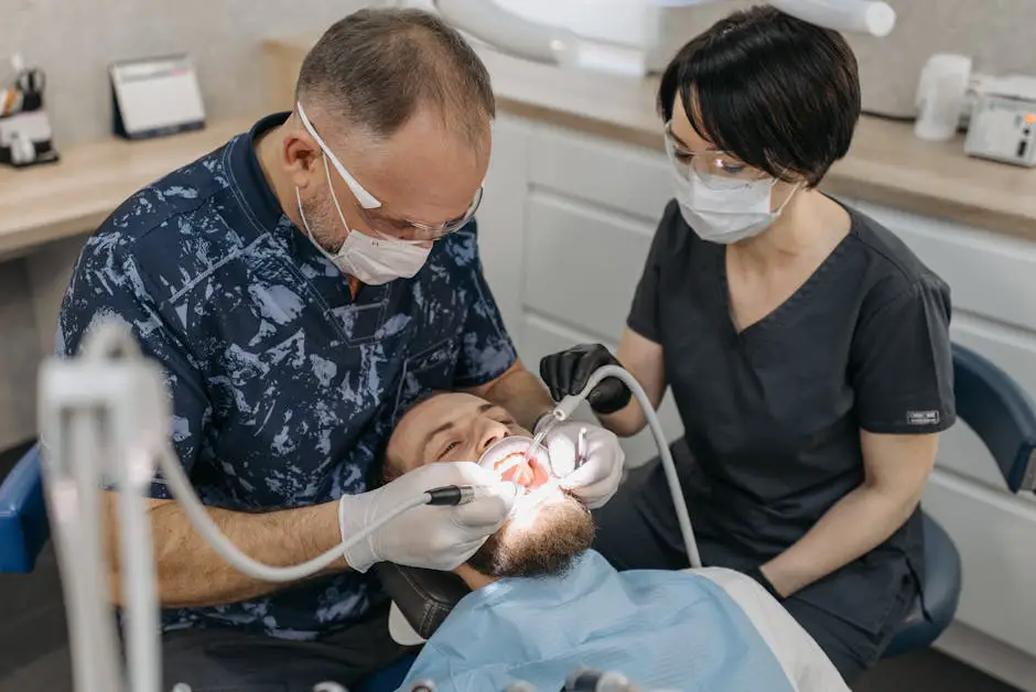 Dr. Thomas Orazio performing a bioesthetic dental procedure on a patient